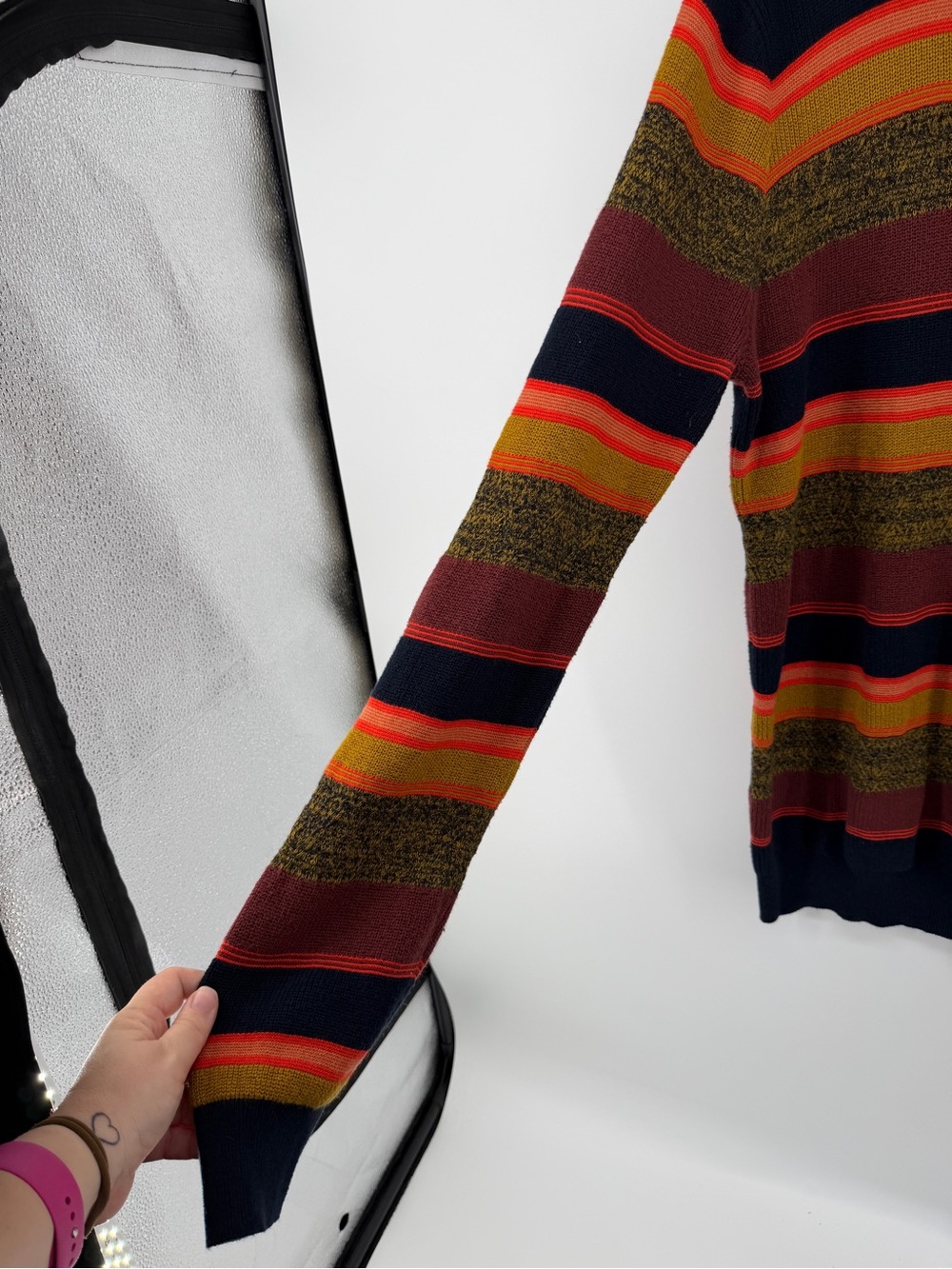 Scotch & Soda Grandpacore Gorpcore Multicolor Stripe Crewneck Sweater SzXL - Picture 3 of 12